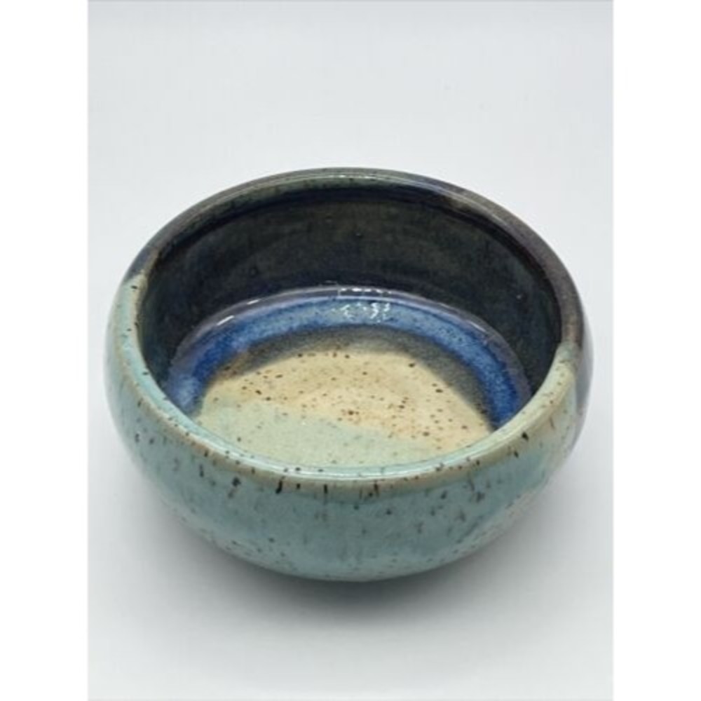 Art Pottery Small Bowl Glossy Glaze Signed Dip Bowl Trinket Bowl